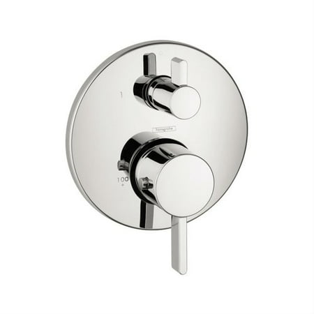 Hansgrohe S Thermostatic Volume Control and Diverter Faucet Trim with Lever (Best Rated Shower Faucets)