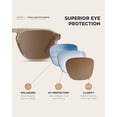 thumbnail image 4 of Gafas de sol WearMe Pro WMP polarizadas estilo aviador cuadradas unisex, 4 of 9