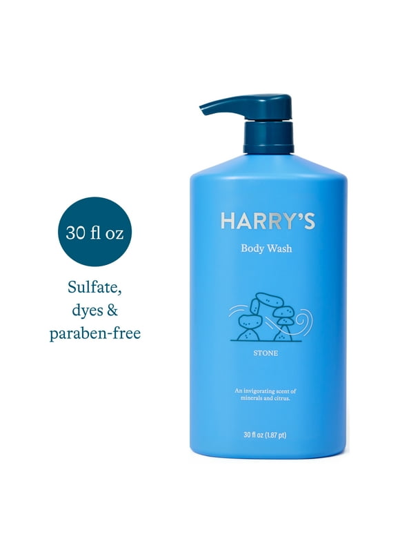 Harry's Men's Cleansing Body Wash Pump, Stone Scent, 30 fl oz