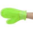thumbnail image 2 of Guante de silicona antideslizante resistente a altas temperaturas para cocina casera (verde hierba), 2 of 8