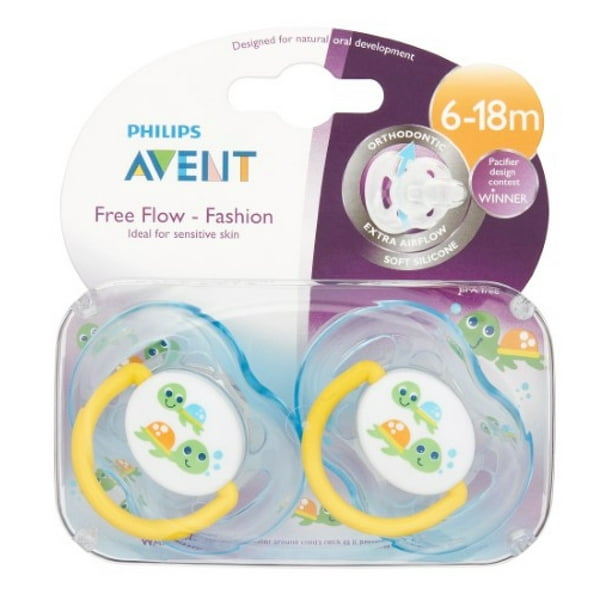 Philips Avent Free-Flow Pacifier, 6-18 Months - 2 Counts - Walmart.com