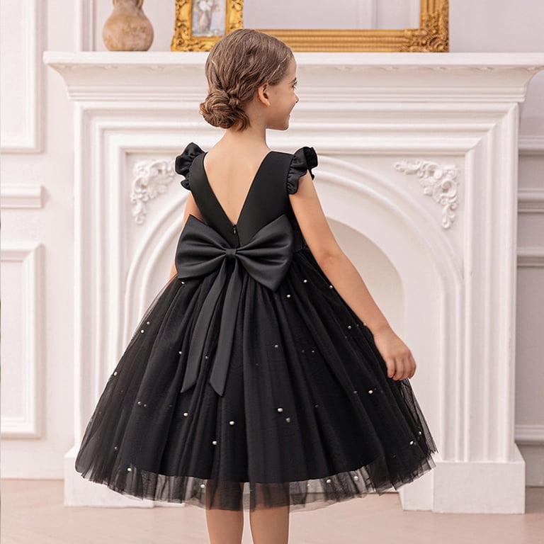 Modest Teenage Girl Formal Wear Long Gown For 13 Year Girl Party Dresses  Prom Dresses Black
