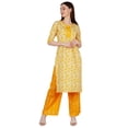 thumbnail image 2 of Phagun Women's Printed Cotton Ethnic Set, Kurti With Palazzo Straight Kurti Bottoms, 2 of 8