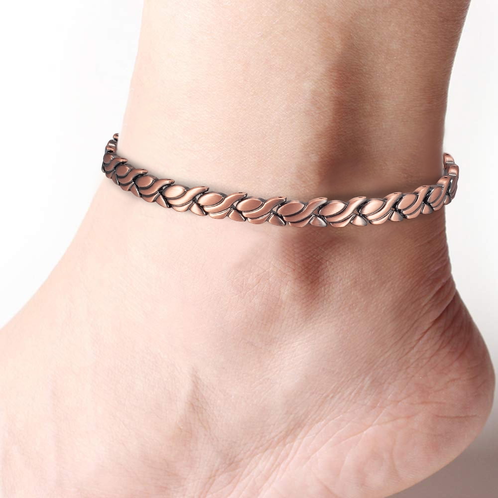 Ankle Bracelets for Women, Pure Copper Anklets for Health, 9.