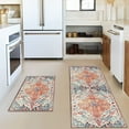 thumbnail image 2 of Boho Kitchen Rug Mat Set of 2 Farmhouse Kitchen Rugs Non-Slip Washable Kitchen Floor Mats for in Front of Sink Runner Decor Orange, 2 of 6