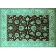 thumbnail image 1 of Ahgly Company Indoor Rectangle Oriental Turquoise Blue Industrial Area Rugs, 6' x 9', 1 of 4