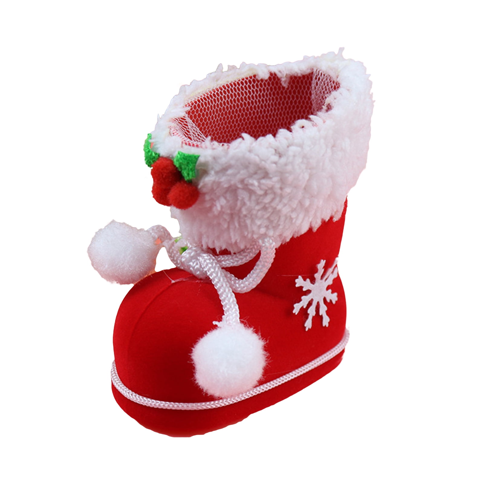 Dream Lifestyle Christmas Boots Reused Increase Atmosphere Decorate  Christmas Decoration Candy Boots for Gifts