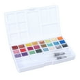 thumbnail image 3 of 24 Colors Metallic Watercolor Paints Set Safe Easy Color Mixing Solid Watercolor Paint for Wall Paper Canvas, 3 of 22