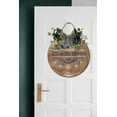 thumbnail image 4 of Front Door Porch Decorations Joy To The World Door Hanging Sign 11 inch Wooden Wall Sign, Rustic Holiday Wreath Decor for Front Door Porch Home Window Wall Farmhouse Decorations, 4 of 8