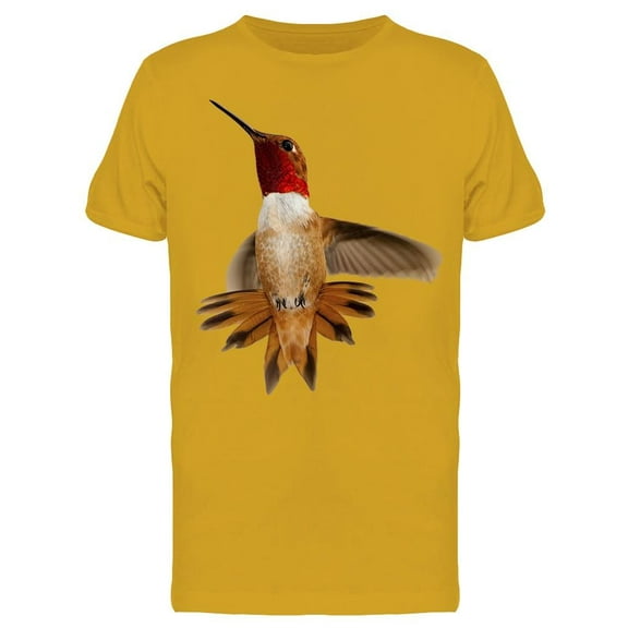 Incredible Rufous Hummingbird T-Shirt Men -Image by Shutterstock, Male Small