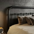 thumbnail image 5 of SHA CERLIN Queen Size Metal Platform Bed Frame with Victorian Vintage Headboard & Under-bed Storage, Black, 5 of 11