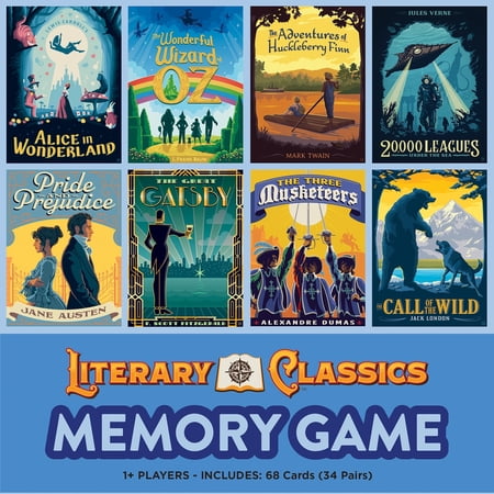 MasterPieces Literary Classics Memory Matching Game for Adult