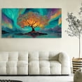 thumbnail image 5 of Large Tree of Life Canvas Wall Art, Abstract Canvas Prints Fantasy Landscape Paintings, Oversized Nature Pictures Artwork for Modern Home Decoration, 5 of 7