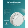 thumbnail image 6 of Philips H4205 on-Ear Wireless Headphones with 32mm Drivers and BASS Boost on-Demand, White, 6 of 8