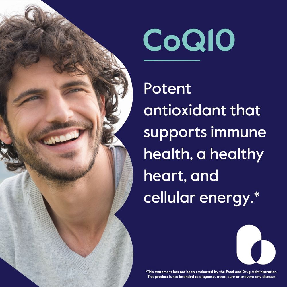 CoQ10 200mg (120 Vegetarian Capsules) Naturally Fermented - No Stearates - Vegan - Gluten Free - Non GMO