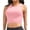 #10Pink, variant on Women's Racerback Padded Crop Swim Top Quick Dry Bathing Suit Top for Swimming Beach Workout Black S