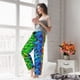 thumbnail image 5 of Balery Multicolored Butterflies Pantalones de pijama para mujer, pijamas ultraligeros, pantalones de estar por casa-Large, 5 of 6