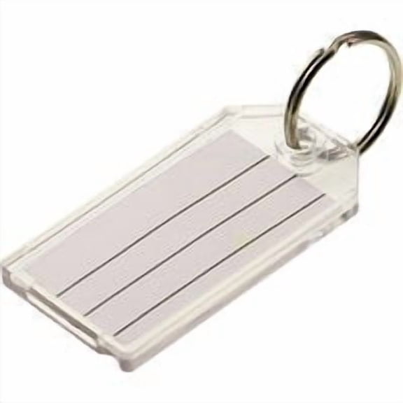 Lucky Line 1-1/8 In. x 2-1/4 In. Clear I.D. Key Tag, (2-Pack) 20402