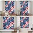 thumbnail image 6 of American Flag Tie-dye Sheer Curtains 63 Inches Long, Blue Red Ombre Abstract Art Light Filering Curtains, Breathable Simi Curtain Privacy Drapes for Living Room Bedroom Lightweight Window Treatment, 6 of 9
