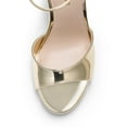thumbnail image 2 of BURUDANI Women’s Stiletto Heels – Open Toe Ankle Strap High Heels for Wedding, Party, Dressy Events, 2 of 6