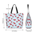 thumbnail image 5 of Kdxio Watermelon Casual Tote Bags Women Big Capacity Shoulder Bag for Women Travel Shoulder Bags Handbags, 5 of 8