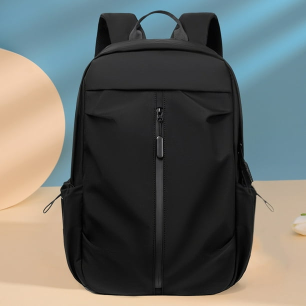 Mochila Oxford Bolsa de negocios impermeable con cremallera para viajes de oficina (negro)