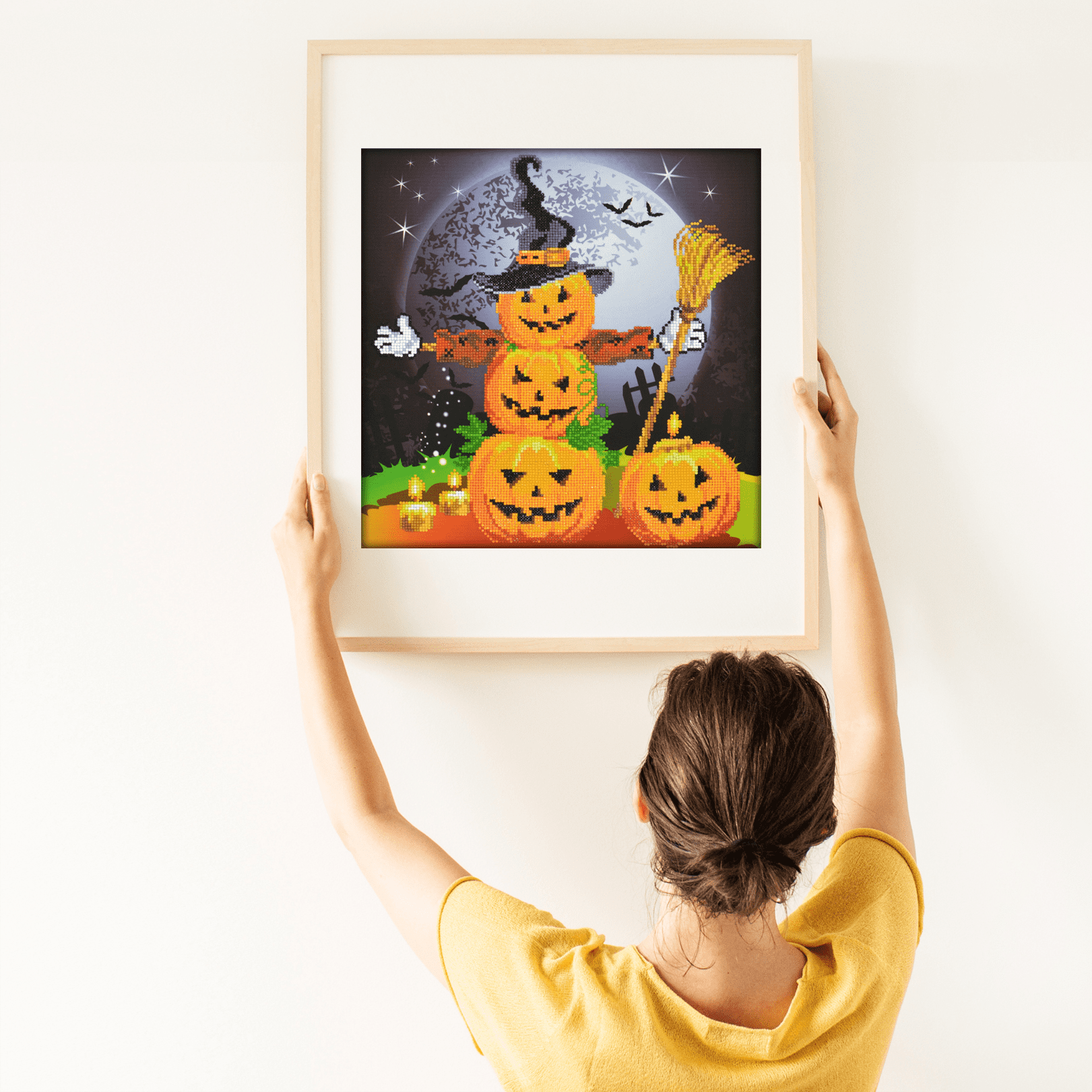Diamond Dotz Halloween Scarecrow Diamond Painting Kits for Adults - Diamond Art Kits a Relaxing Creative Craft Kit with Dotz Gems