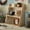 white3, variant on Solid Wood Cosmetics Storage Rack Multifunctional Organizer Desktop Cup Sample Storage Box Multi-layer Wooden Retro Storage Rack
