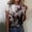 Grey, variant on QHWAUAKFBN T Shirts For Women Loose Fit Summer Round Neck Short Sleeve Flower Butterfly Print Tshirts Top