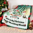 thumbnail image 3 of Flannel Christmas Throw Blanket Cute Movie Watching Blankets Holiday Throw Blanket for Couch Super Soft Cozy Comfy Bed Blanket for Bed, Sofa, 50x60 in, 3 of 6