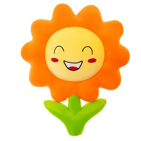 

1pc Office Thickened Cushion Car Pillow Flower Lumbar Cushion Sun Flower Cushion