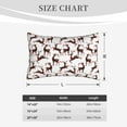 thumbnail image 4 of Gukieu Christmas Plaid Moose Print Plush Pillow Cover, Hidden Zipper Pillow Protector without Pillow Core, Suitable for Bedroom, Office, Car Decoration-20"x30", 4 of 6