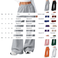 thumbnail image 3 of DLIDG Wide Leg Sweatpants for Women Baggy&nbsp;Elastic High Waisted Joggers Drawstring Track Pants with Pockets Basic Lightweight&nbsp;Joggers Fashion Loose Sweatpants Casual Lounge Trousers Black S, 3 of 4