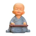 thumbnail image 2 of YOHAVEN Zen Monk Resin Figurine, Small Buddha Statue Tabletop Ornament for Home Office Tea Table, Relaxing Decorative Sculpture for Living Room Gift, 2 of 7