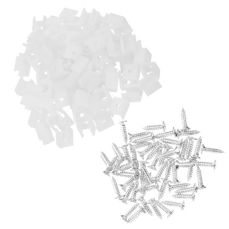 

Hemoton 100 Pcs LED Light Strips Clips Light Mounting Clips Plastic LED Strips Clips