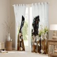 thumbnail image 4 of Homewish Rustic Cartoon Shepherd Black Out Curtains for Kid, Farmhouse Flower Botancial Curtains Pack of 2 (42x63 Each), Southwestern Animal Bedroom Curtains, Curtains and Drapes Bedroom Decor, 4 of 7