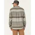 thumbnail image 4 of Brothers And Sons Men's Fine Line Stripe Everyday Long Sleeve Button Down Western Sand Large, 4 of 4