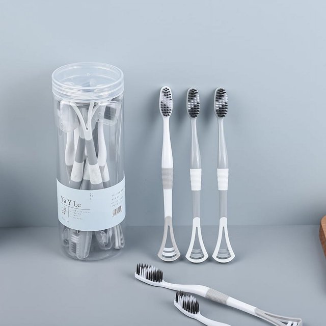 cubos de raspador de lengua para adultos, cepillo de dientes de cerdas suaves, cepillo de dientes para pareja, necesidades diarias