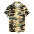 thumbnail image 2 of Xysaqa Men's Big & Tall Shirts, Mens Hawaiian Shirts Button Up Tropical Holiday Beach Shirts Short Sleeve 3X 4X 5X Summer Savings, 2 of 4