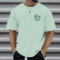 thumbnail image 2 of YUEHUA Men's Graphic Short Sleeve T Shirt Crew Neck Casual Loose Fit Tee Tops, 2 of 7