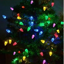 SLFR-C3 Christmas Lights 50 LED Multicolor Strawberry 18ft Waterproof Xmas String Lights for Outdoor Indoor Garden Yard Home Party Christmas Tree Decorations (Multicolor)