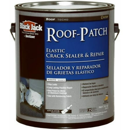 Gardner-Gibson 5227-1-20 Black Jack White Acrylic Roof Patch- 3.6 qt.