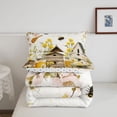 thumbnail image 5 of Erosebridal Cute Bug Bee Full Size Comforter Sets,Elegant Floral Bedding Comforter Set,White Brown,Polkadot Reversible,3pcs,1 Comforter and 2 Pillowcases, 5 of 7