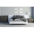 thumbnail image 1 of Swan 4 Piece Queen Size Bedroom Set  Bark Grey and White, 1 of 10