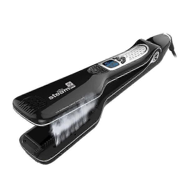 Steam Hair Straightener Professional Flat Iron Straightening Brush Electric Hair Heating Brush Ceramic Hair Iron Straightener