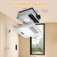 thumbnail image 2 of Extractor de baño con luz, calentador, 1800 W, 220 CFM, 13,8 pulgadas, 2 of 8
