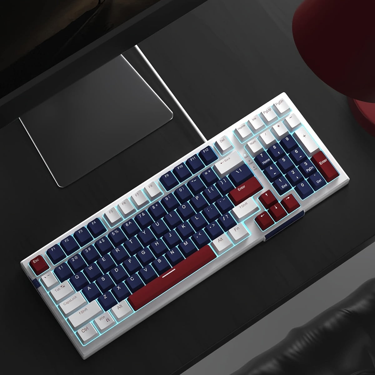 MageGee Mechanical Keyboard, Star98 Wired Gaming Keyboard Backlit Ultra-Slim USB Keyboards