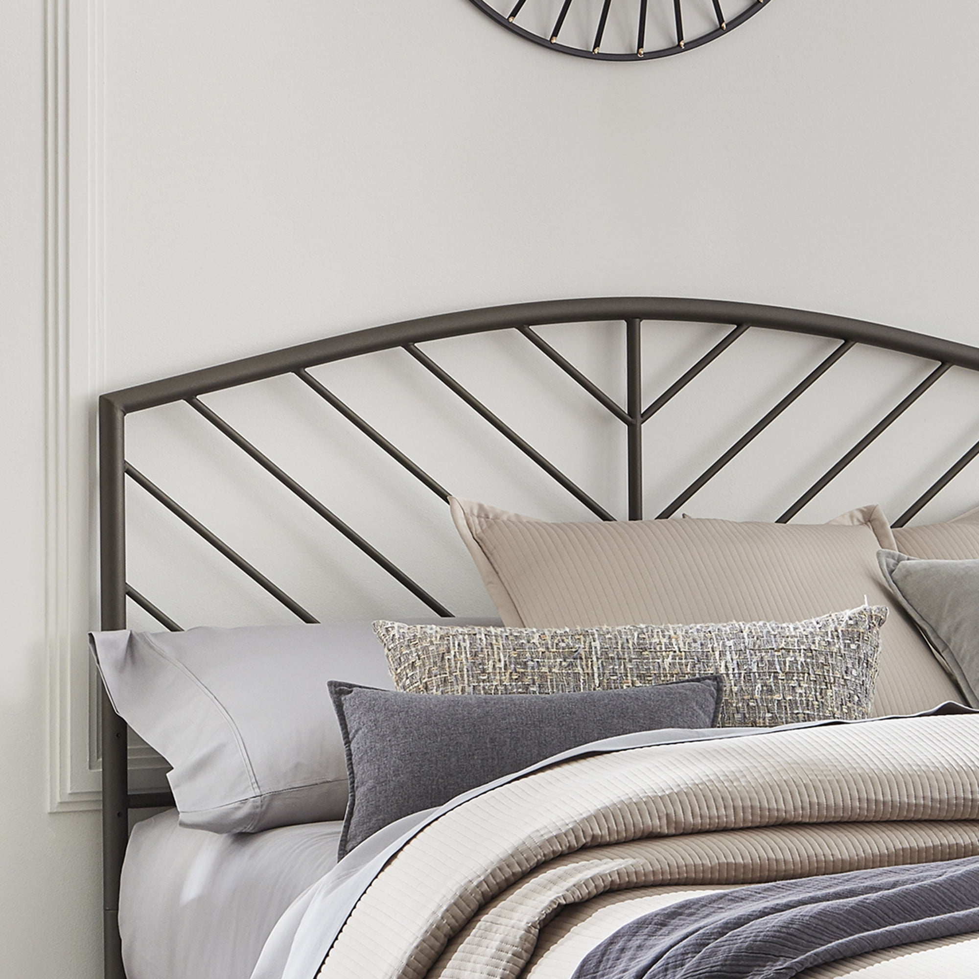 Hillsdale Furniture Essex Gray Bronze Metal Queen Headboard