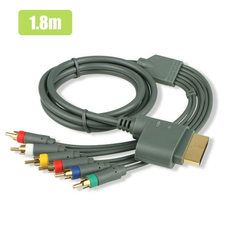 Pvc S-video Cable EEEKit TV Component Composite Audio Video Cable HDTV/EDTV AV Cord Color Code Connector with Flexible PVC Jacket Support High Definition Video Switch for Microsoft Xbox 360 ()