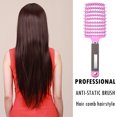 thumbnail image 3 of Peine para masaje del cuero cabelludo, cerdas de nailon, cepillo para el pelo suave, rizado y mojado (rosa) Likrtyny cuidado belleza, 3 of 9